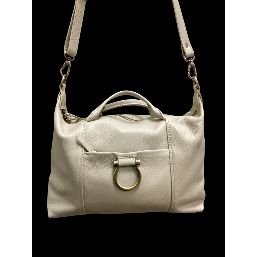 Never Used Sapahn Purse Women’s 1 Size Linda Jean Pebbled Leather Handles &Strap - Picture 2 of 9